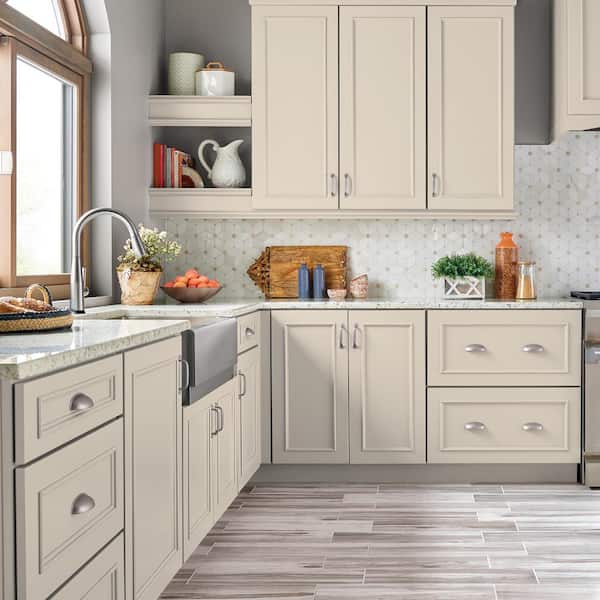 1 gal. #S280-1 Buckwheat Flour Satin Enamel Interior/Exterior Cabinet, Door & Trim Paint