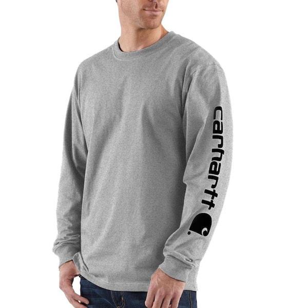 Carhartt ダメージ加工 グレー セーター 3XL Carhartt Men's Regular X Large Heather Gray Cotton/Polyester