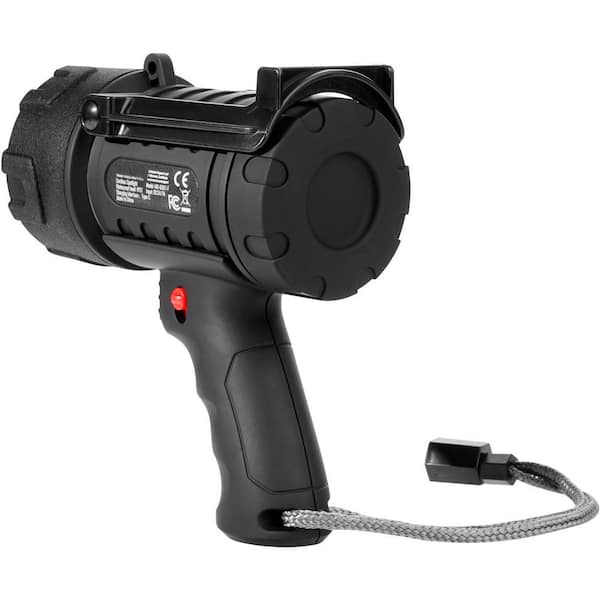 Rechargeable 200000 Lumens IP67 Waterproof Handheld LED Spotlight Flashlight with USB-C 4 Modes Detachable Lenses