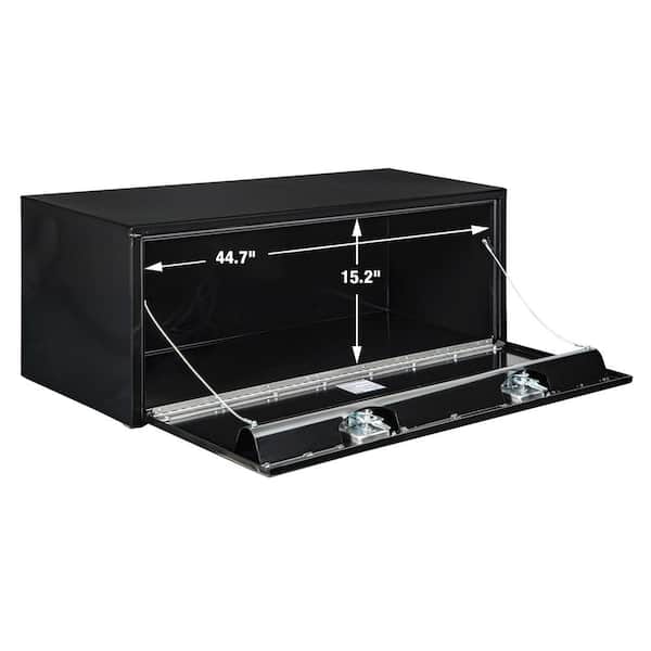 48-in Side Mount Push Button Truck Tool Box (Matte Black)