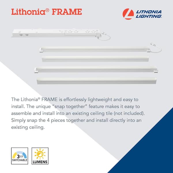 Lithonia Lighting Contractor Select LFRM 47.76 in. x 11.97 in