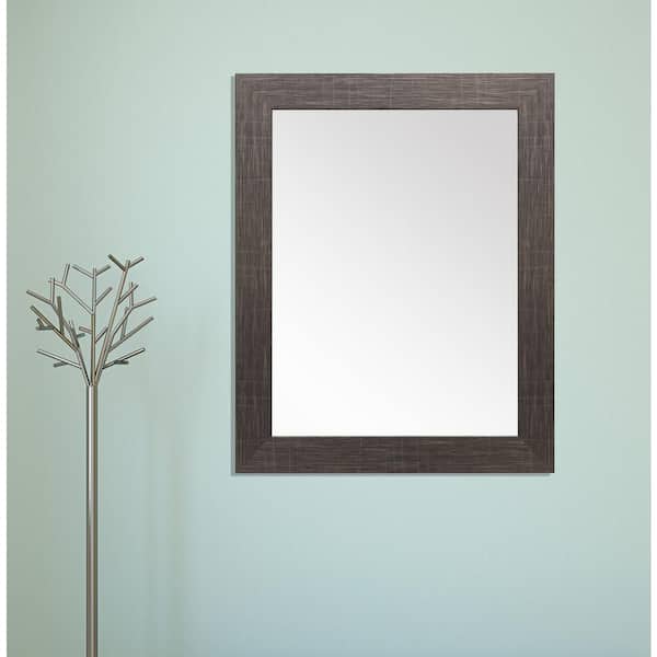 BrandtWorks Medium Rectangle Black Modern Mirror (32 in. H x 27 in. W)
