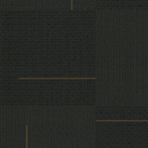 Black Geo Block Weave Geometric Vinyl Non-Pasted Wallpaper Roll