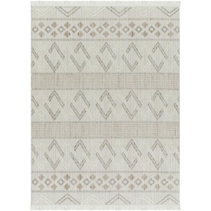 New Delhi Gray Global 5 ft. x 7 ft. Indoor Area Rug