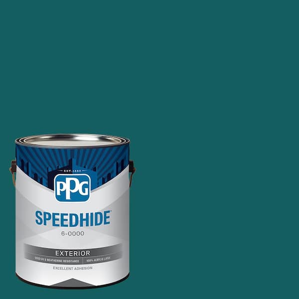 SPEEDHIDE 1 gal. Emerald Pool PPG1146-7 Semi-Gloss Exterior Paint