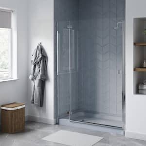 Voltaire 60 in. L x 32 in. W Alcove Shower Pan Base with Left-Hand Drain in Grey