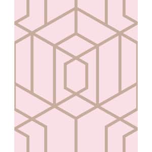 Glam fancy seamless pattern. Pink background with marble effect. Repeated art  deco wallpaper. Beauty rose gold texture. Repeating geo design for prints.  Repeat geometric patern. Vector illustration Stock Vector | Adobe Stock