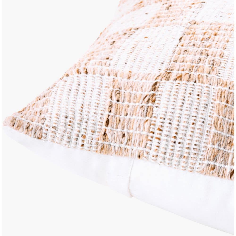 Galey Alix Traditional Katalina Accent Pillow Throw Pillow, 18 in. L x 18 in. W, Beige/Checkered price history on PriceWatchPro