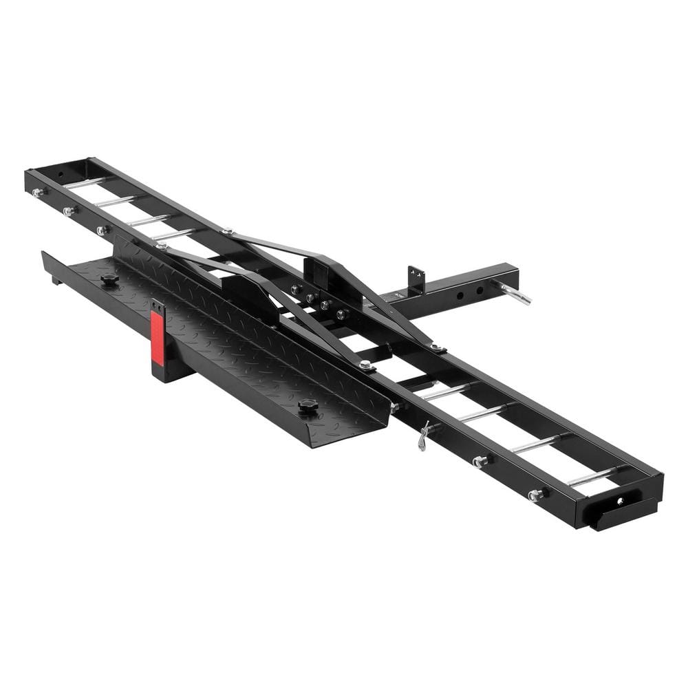 Motorcycle Carrier, 600 lbs. Steel Motorcycle Carrier Hitch Mount with Loading Ramp, Scooter Dirt Bike Trailer Hauler price history on PriceWatchPro
