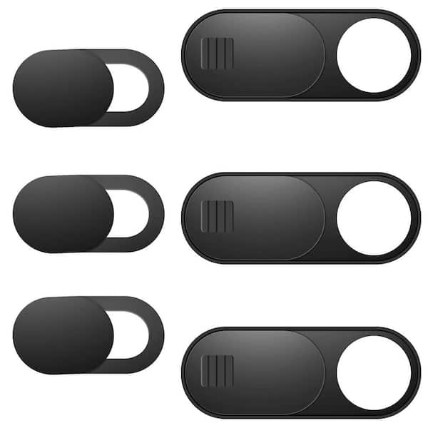 OBJLGEV Ultra Thin Webcam Camera Cover Slide for Laptop Desktop PC Tablet Smartphone Privacy Security Black 6 Pack