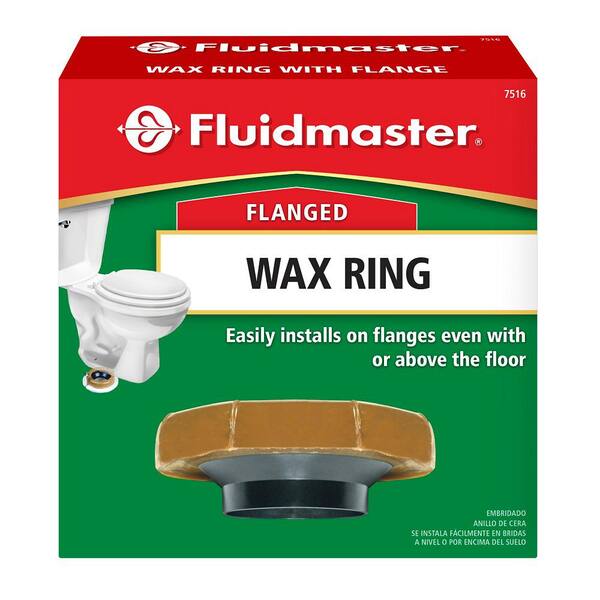 Fluidmaster Wax Toilet Bowl Gasket With Flange 7516 The Home Depot