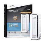 SURFboard Gigabit+ DOCSIS 3.0 32 x 8 Cable Modem SB6190 in White