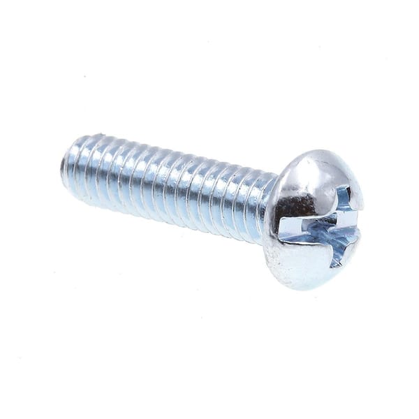 Prime-Line #8-32 x 5/8 in. Zinc Plated Steel Phillips/Slotted Combination Drive Round Head Machine Screws (75-Pack)