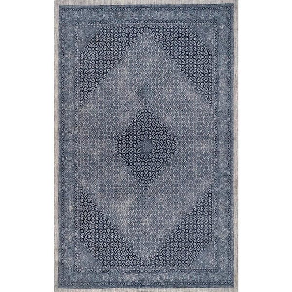 nuLOOM Reese Vintage Dark Blue 8 ft. x 10 ft. Area Rug