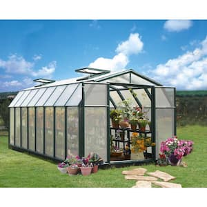 Hobby Gardener 8 ft. x 16 ft. Green/Diffused DIY Greenhouse Kit