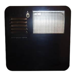 Radius Corner Water Heater Door for 4 and 6 Gal. Water Heaters - Black