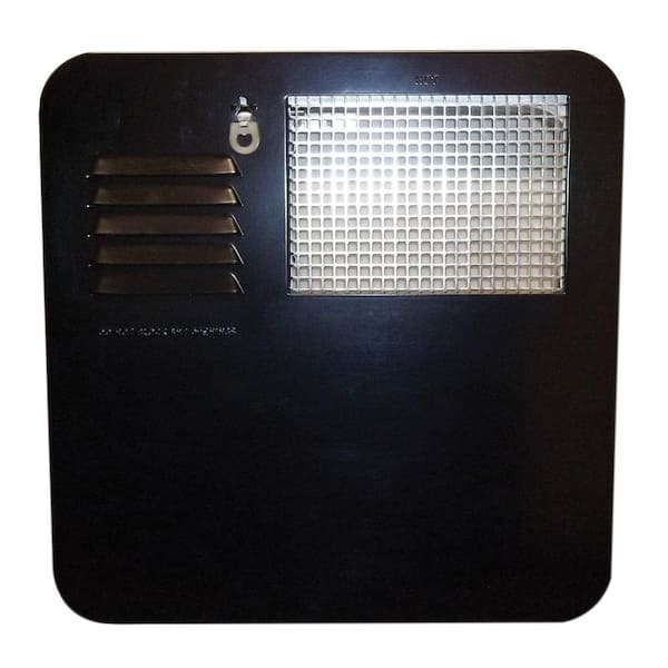 Suburban Radius Corner Water Heater Door for 4 and 6 Gal. Water Heaters - Black