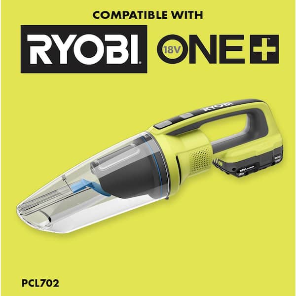 RYOBI ONE+ 18V Cordless Wet/Dry Hand Vacuum (Tool Only) PCL702B - The Home  Depot