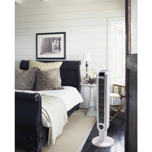Lasko 36 in. 3 Speed White Oscillating Tower Fan with Programmable Timer  and Remote Control 2510 - The Home Depot