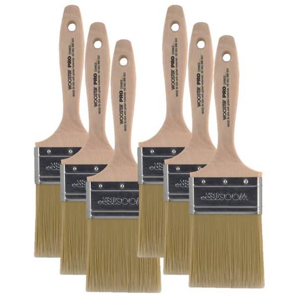 Wooster 3 in. Chinex Flat Brush (6-Pack)