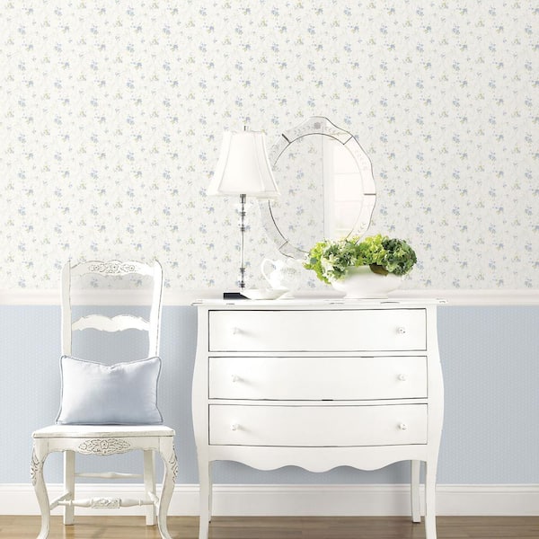 Swiss Dot Negative in Light Blue