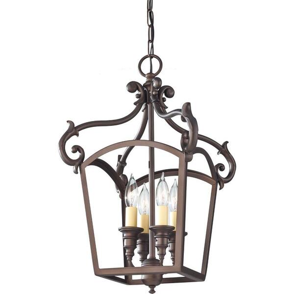 Generation Lighting Luminary 4-Light Oil-Rubbed Bronze Hall Chandelier