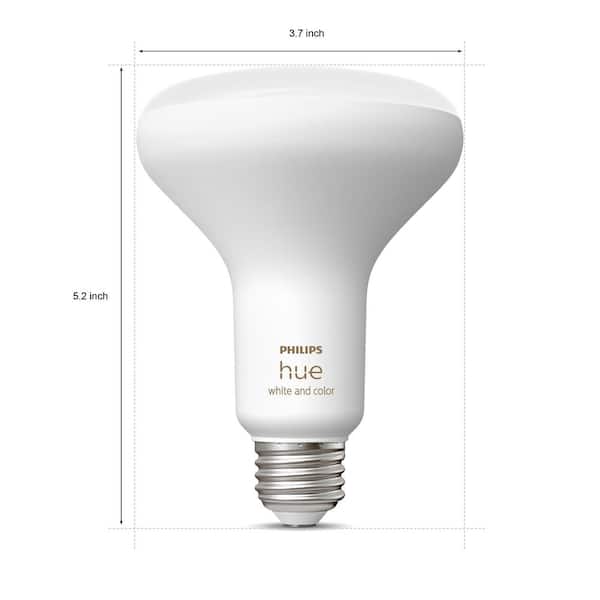Philips Hue 85-Watt Equivalent BR30 Smart LED Color Changing Light 