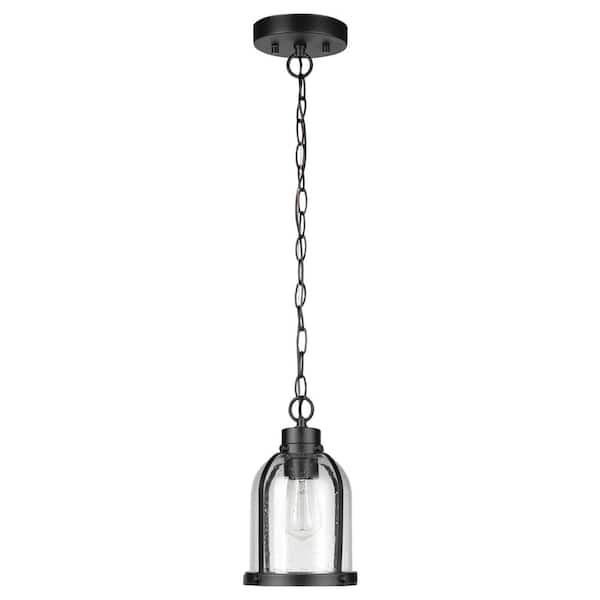 Clear Glass Shade Matte Black Globe Electric 60331 Middleton 1 Pendant Lighting Clear Glass Shade Matte Black Globe Electric 60331 Middleton 1 Pendant Lighting
