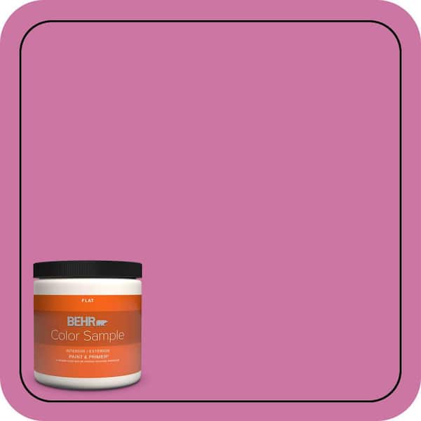 8 oz. #P120-4 Heart Breaker Flat Interior/Exterior Paint & Primer Color Sample