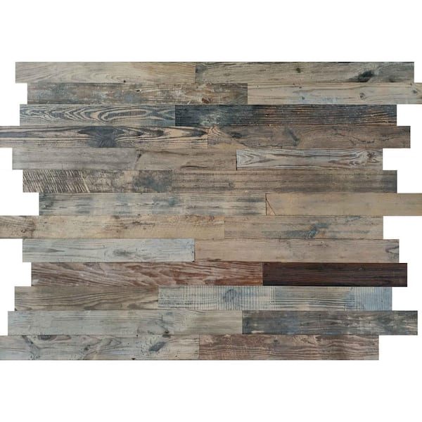 Ejoy Rustic Look Naturally Weathered Reclaimed Barn Wood Panels (Set of  14-Piece) WoodPlank_SW100_14pc