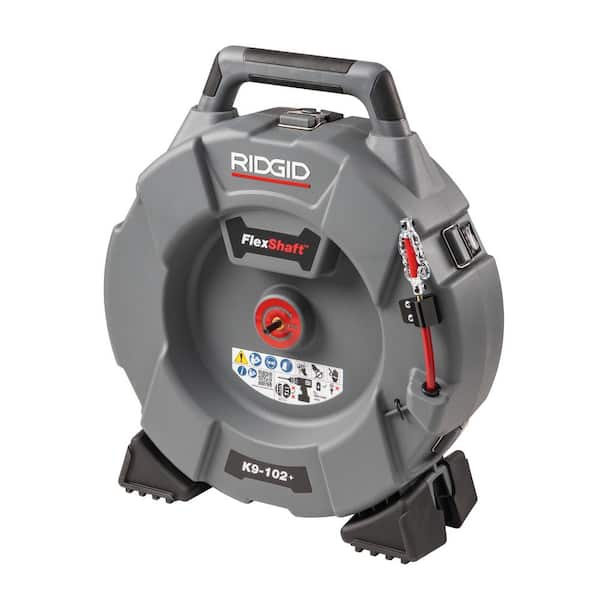 K9-102+ FlexShaft Wall-to-Wall Professional Drain Cleaning Machine 1/4 in. x 50ft. Designed for 1 1/4 in. - 2 in. Pipes