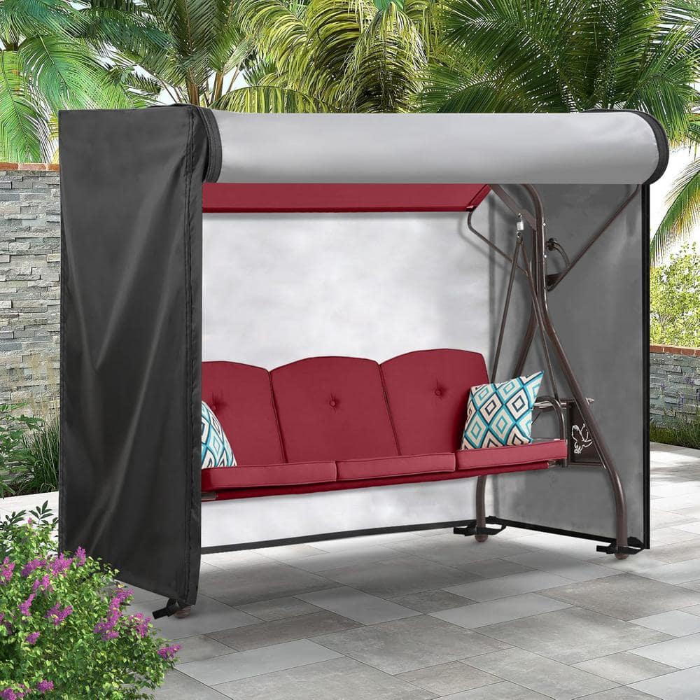 Patio Swing Cover 59 in. Height Heavy-Duty Waterproof Dustproof Anti-UV Out