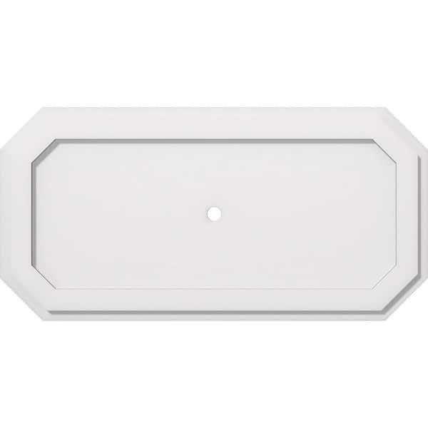 Ekena Millwork 30 in. W x 15 in. H x 1 in. ID x 1 in. P Emerald Architectural Grade PVC Contemporary Ceiling Medallion