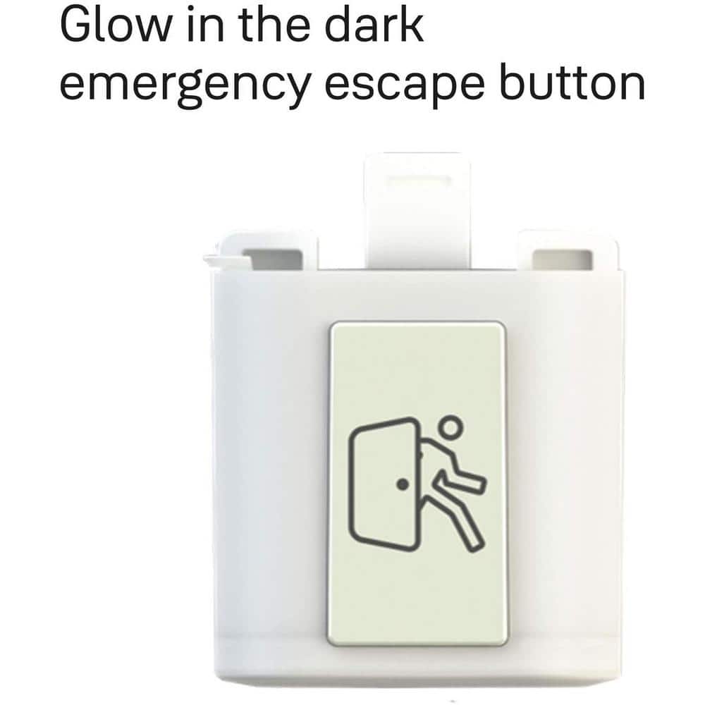 White Smart Cabinet Lock with Bluetooth and Keypad