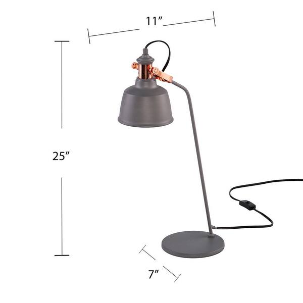 Southern Enterprises Shermin 25 In Matte Gray And Rose Gold Table Lamp 2 Piece Set Hd558882 The Home Depot And Rose Gold Table Lamp 2 Piece Set, Rose Gold Table Lamp Ikea
