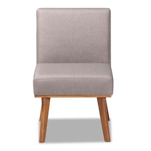 Odessa Grey and walnut brown Dining Chair