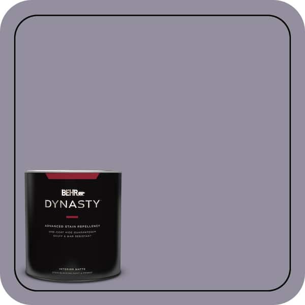 BEHR DYNASTY 1 qt. #N560-4 Evening in Paris One-Coat Hide Matte Interior Stain-Blocking Paint and Primer