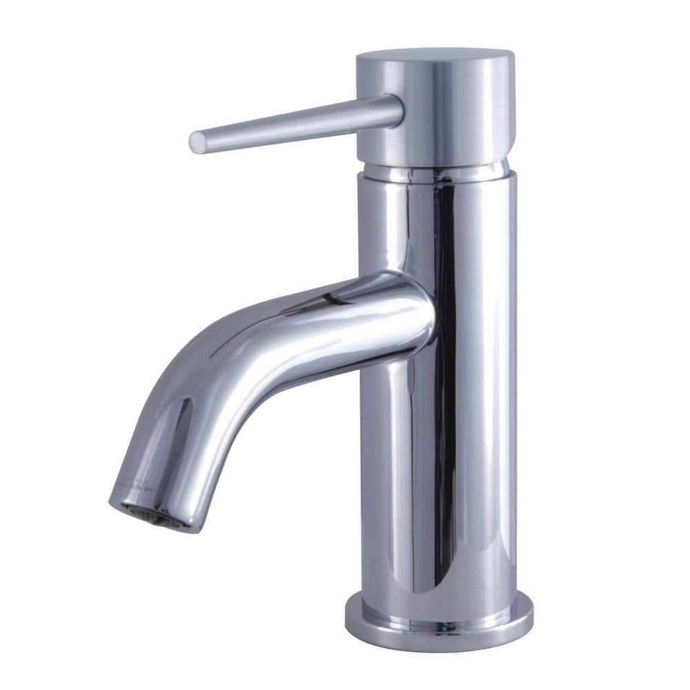 Polished Chrome Single-Handle Deck Mount Bathroom Faucet