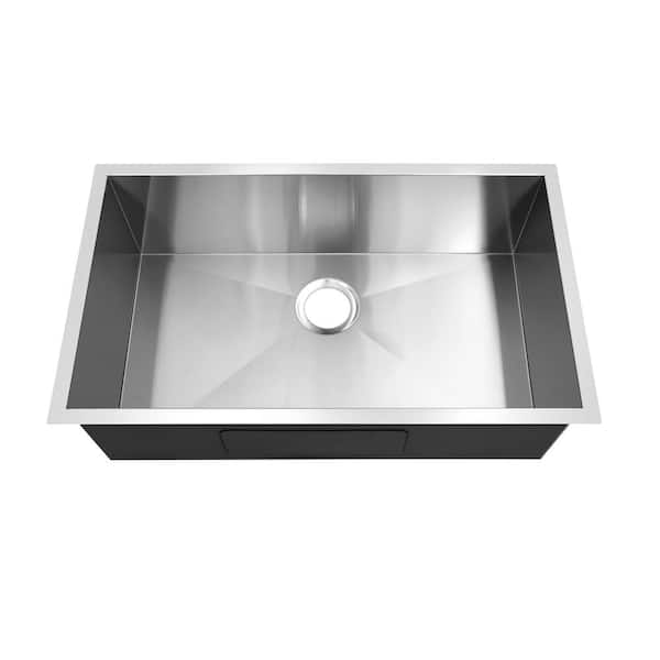 Unbranded Hardy Undermount Stainless Steel 20 in. Single Bowl Kitchen Sink