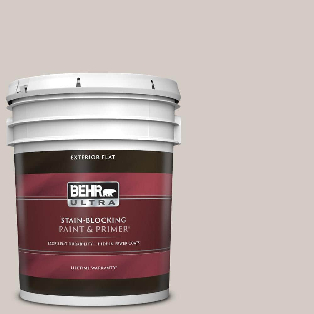 BEHR ULTRA 5 gal. #PPU18-09 Burnished Clay Flat Exterior Paint & Primer ...