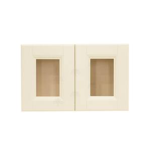 Lifeart Cabinetry Oxford Assembled 24 In X 15 In X 12 In Wall Mullion Raised Panel Door Cabinet With In Creamy White Ao Wmd2415 The Home Depot