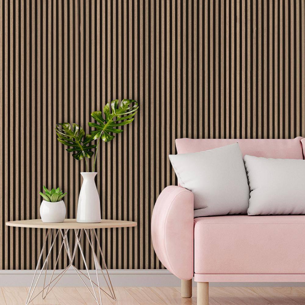 Ash 9.5" x 112" 3D Water Resistant Wood Wall Panels