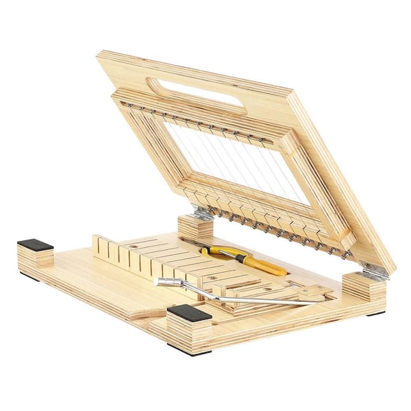 SKYSHALO Soap Cutter, Cut 1-12 Bars, Precisely and Accurately Cut 1 in. Bars, Multi Handmade Soap Wire Cutter, Bamboo Soap Slicer