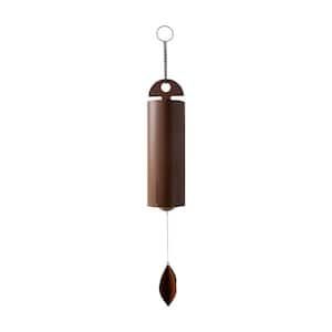 42 in. Stainless Steel Deep Resonance Serenity Bell Large Wind Chimes for Outside - Cylinder Garden Wind Bell for Patio