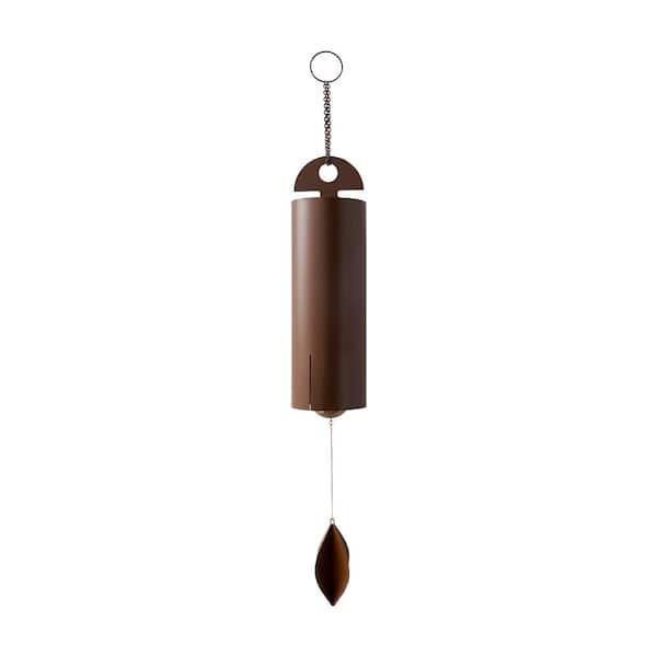 Watnature 42 in. Stainless Steel Deep Resonance Serenity Bell Large Wind Chimes for Outside - Cylinder Garden Wind Bell for Patio