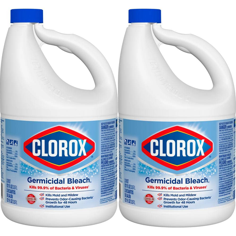 Clorox 121 Oz. Concentrated Germicidal Liquid Bleach Cleaner (2-Pack) C ...