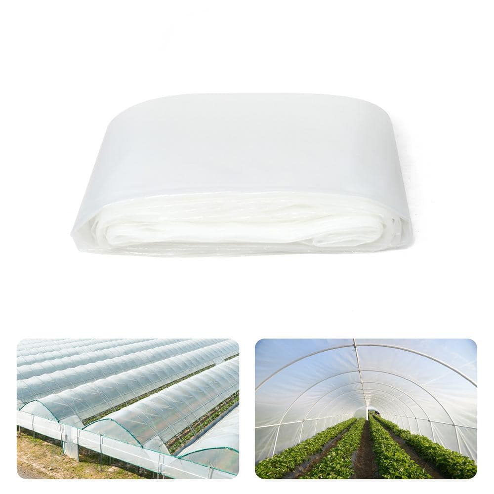 16 ft. x 28 ft. 6 mil Clear Greenhouse Plastic Sheeting, UV Resistant Polyethylene Greenhouse Film, Hoop House Cover price history on PriceWatchPro