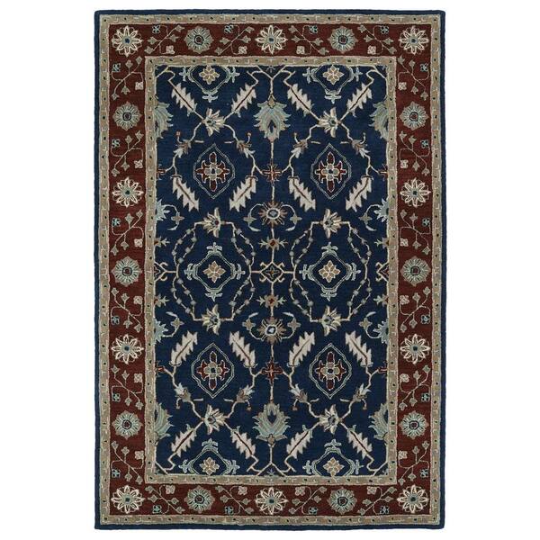Kaleen Middleton Navy 5 ft. x 8 ft. Area Rug