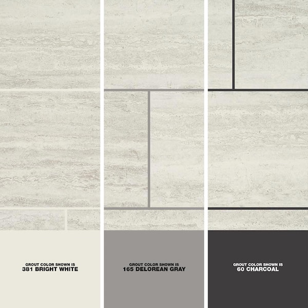 Marazzi Stonehollow Mist 12 in. x 24 in. Glazed Porcelain Floor and Wall Tile (15.6 sq. ft. / case) Marazzi Stonehollow Mist 12 in. x 24 in. Glazed Porcelain Floor and Wall Tile (15.6 sq. ft. / case)