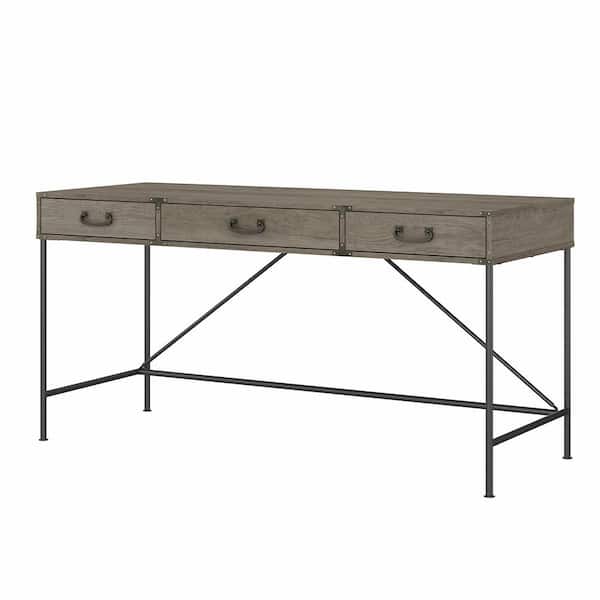 Bush Furniture Ironworks 60 in. Writing Desk with Drawers